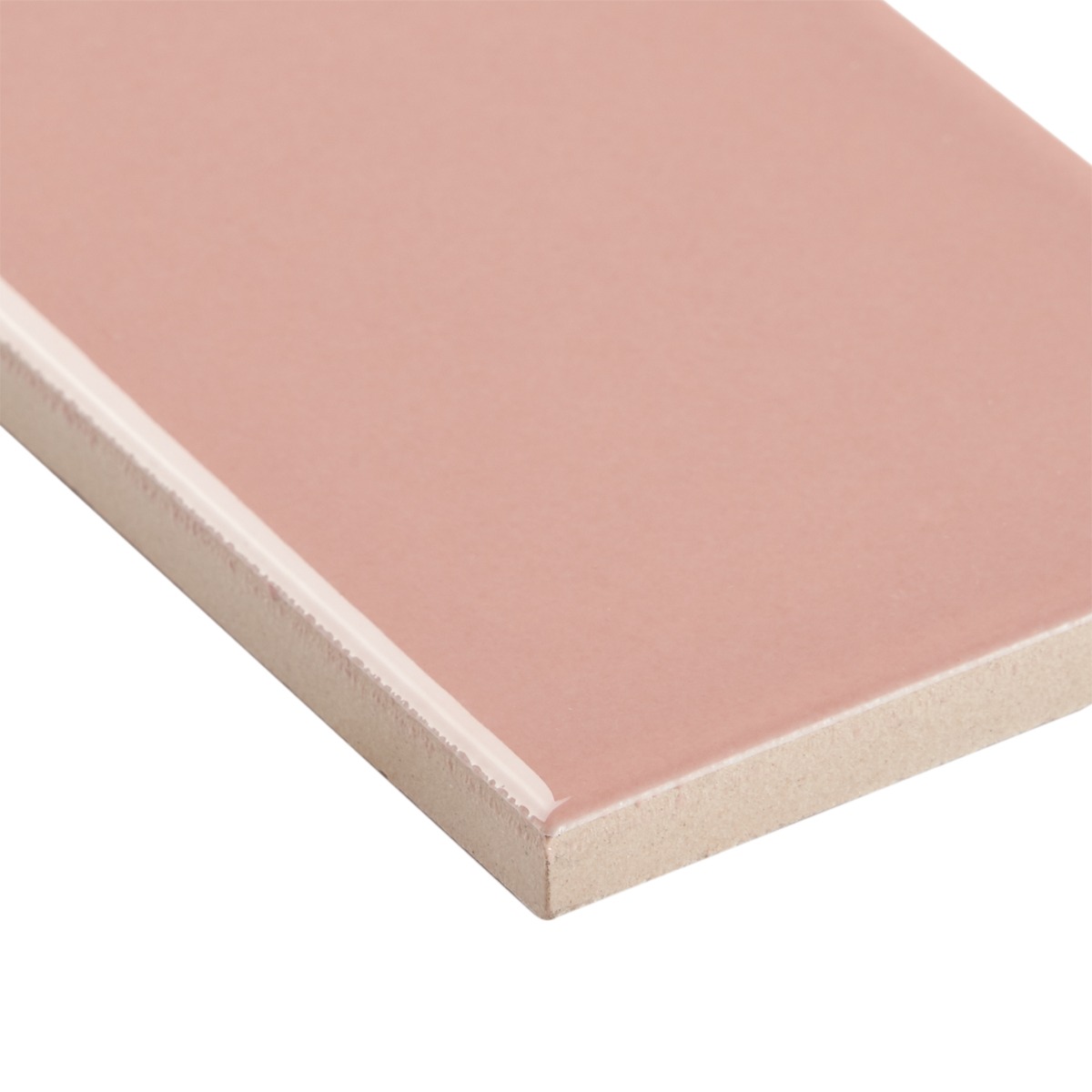 Market Street Pink 3X6 Polished Porcelain Tile