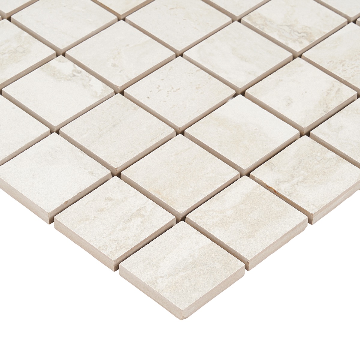 Everyday Travertine Cream 2x2 Matte Porcelain