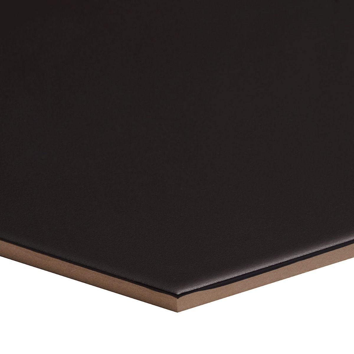 Classic Hex Black 10" Hexagon Matte Porcelain