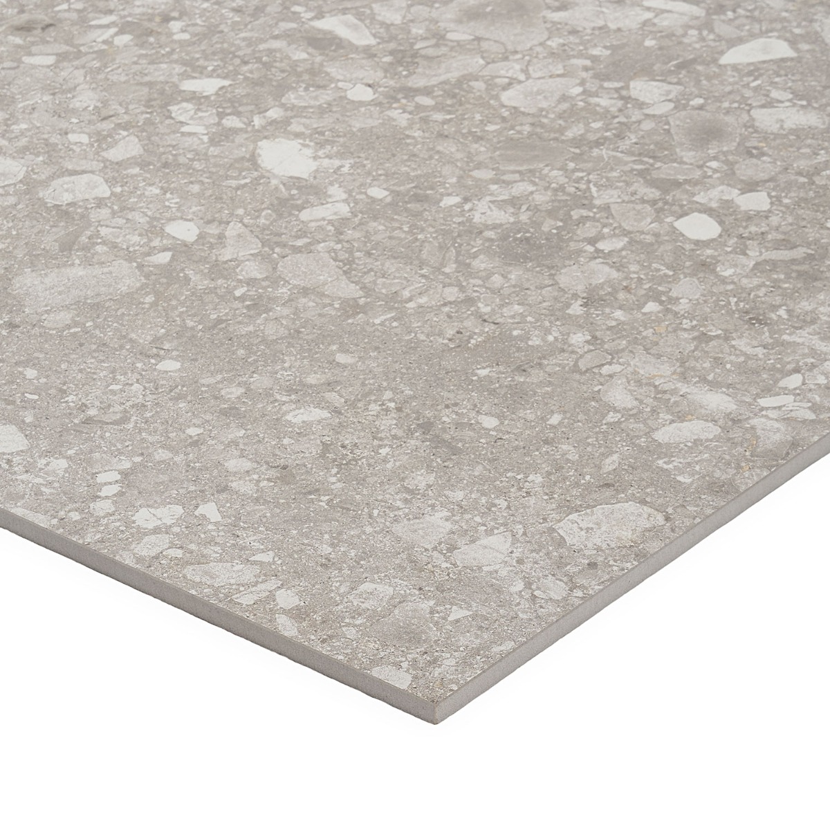 Norr 2.0 Taupe Gray 24x24 Terrazzo Look Matte Porcelain Tile