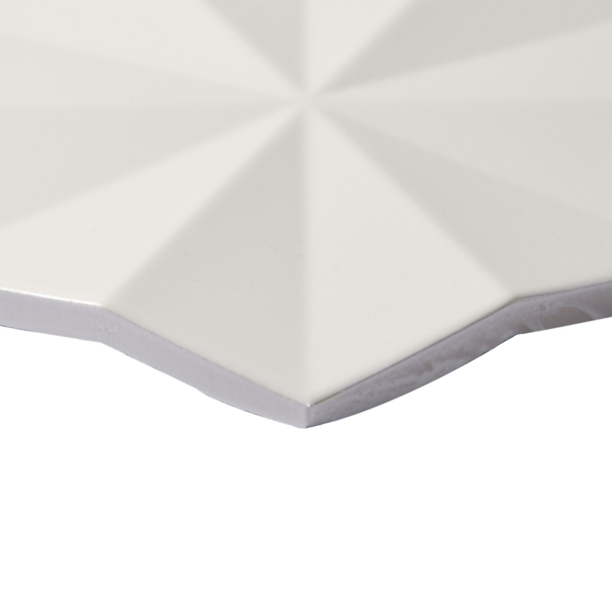 Define Ogassian 3D White 6" Hex Matte  Porcelain