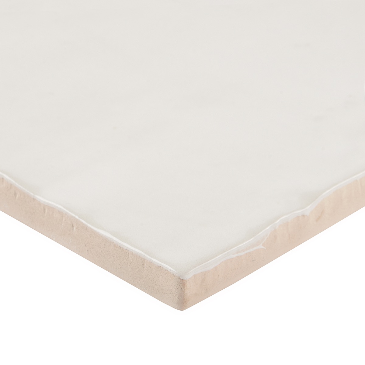 Serena White 4x4 Glossy Ceramic Tile