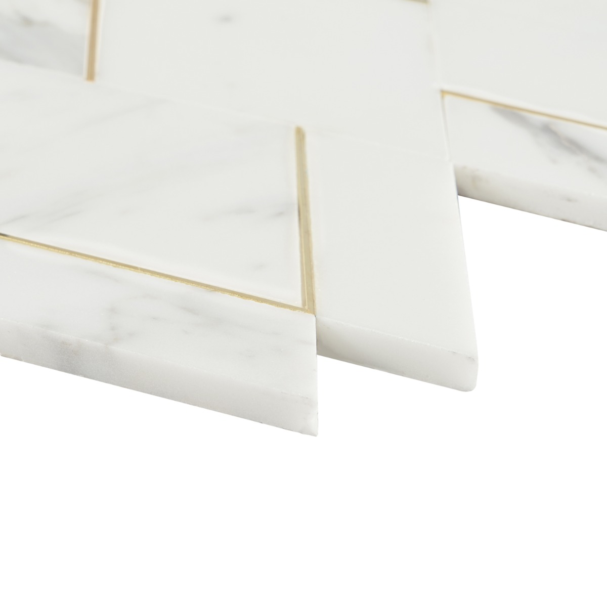 Xena Calacatta - Calacatta Gold & Brass Polished Marble + Brass