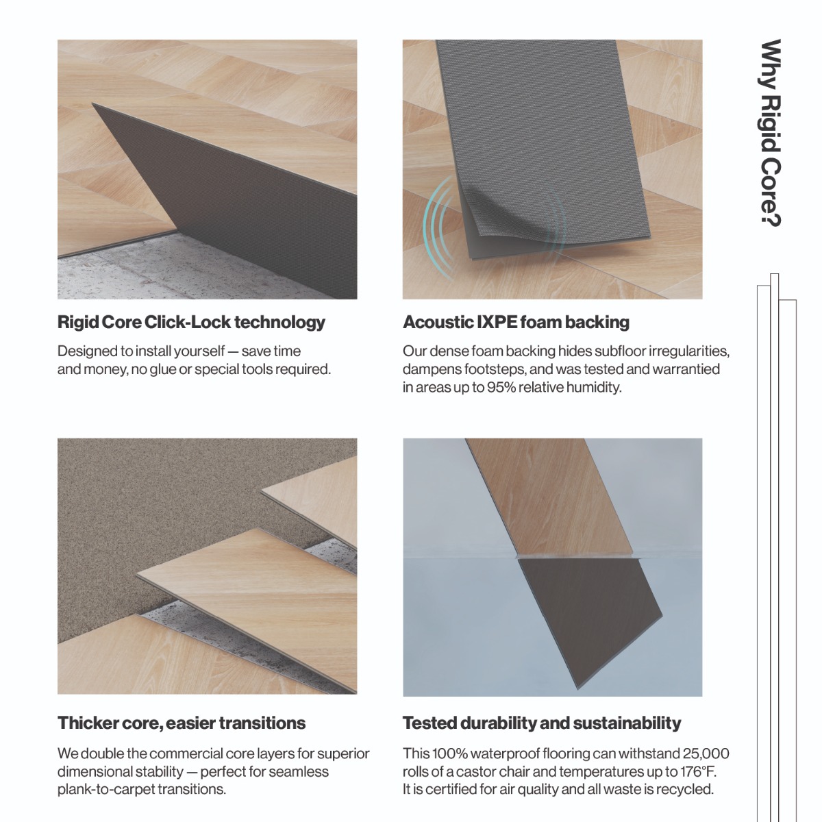 Stacy Garcia Artwood Chevron Dolphin 12x48 - 5mm/20mil - Rigid Core Click Matte Luxury Vinyl