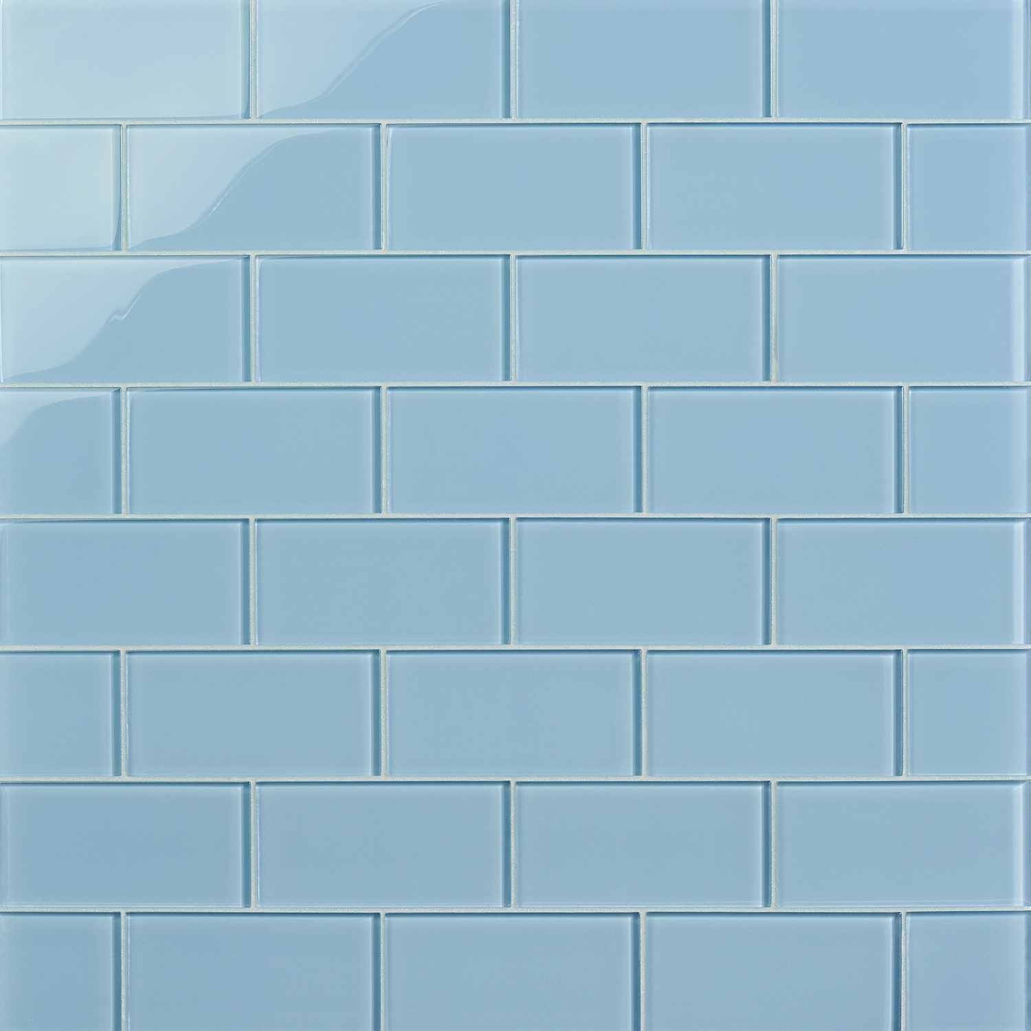 Crystal Blue-Gray 3x6 Polished  Glass