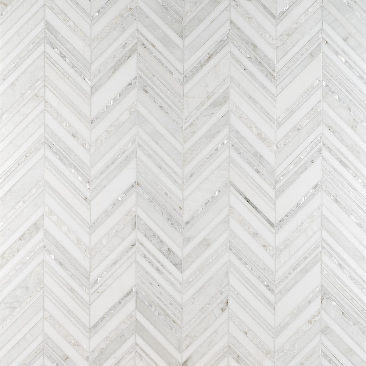 Cayuga White - White Thassos- Alaska White & Pearl Polished Marble