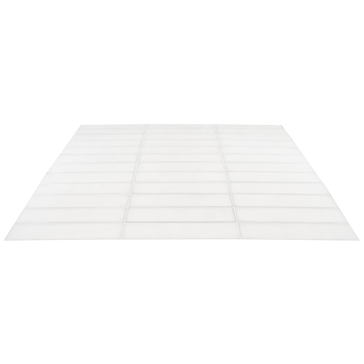 Stacy Garcia Artblock Bianco White 4x16 Matte Porcelain Tile