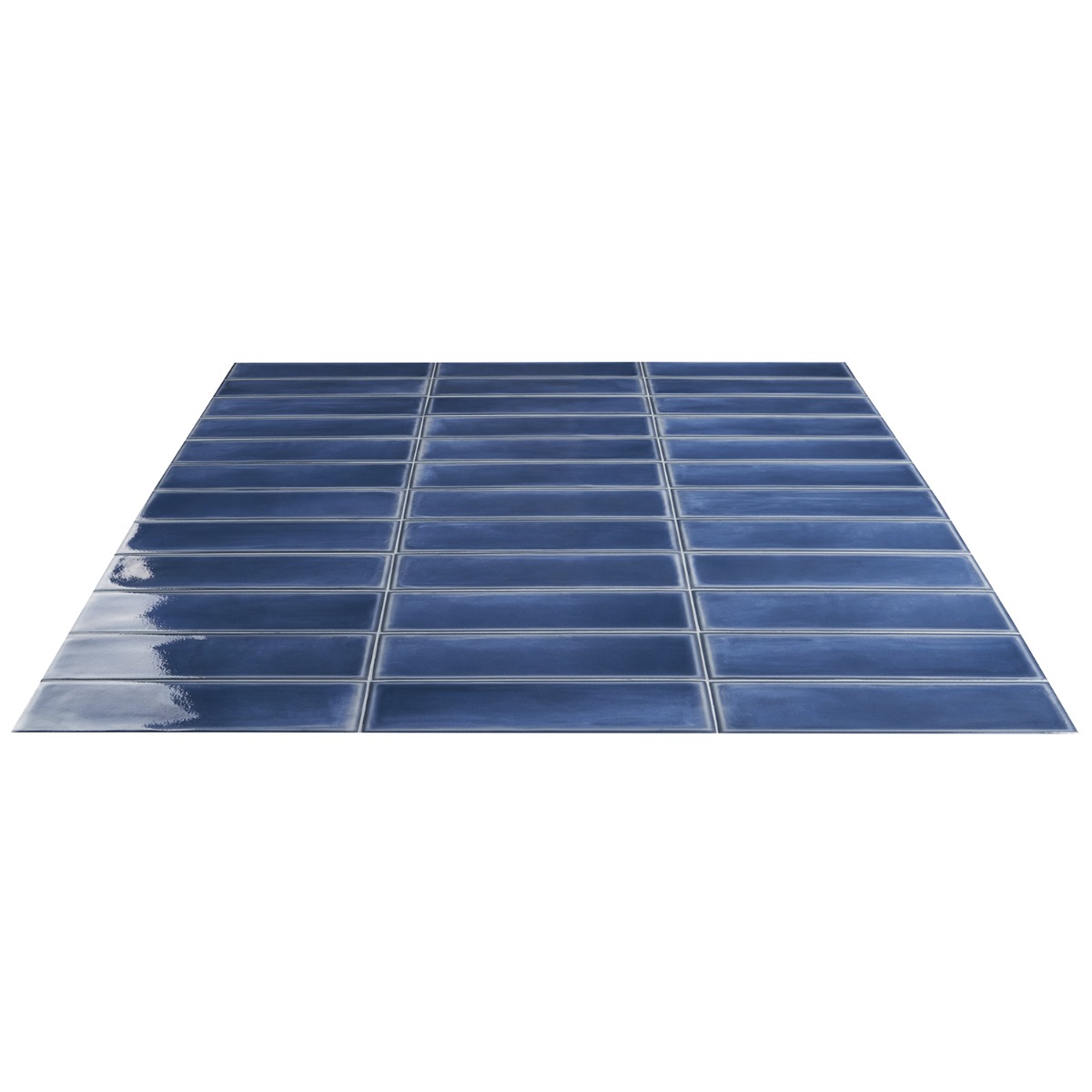Stacy Garcia Artblock Denim Blue 4x16 Glossy Porcelain Tile