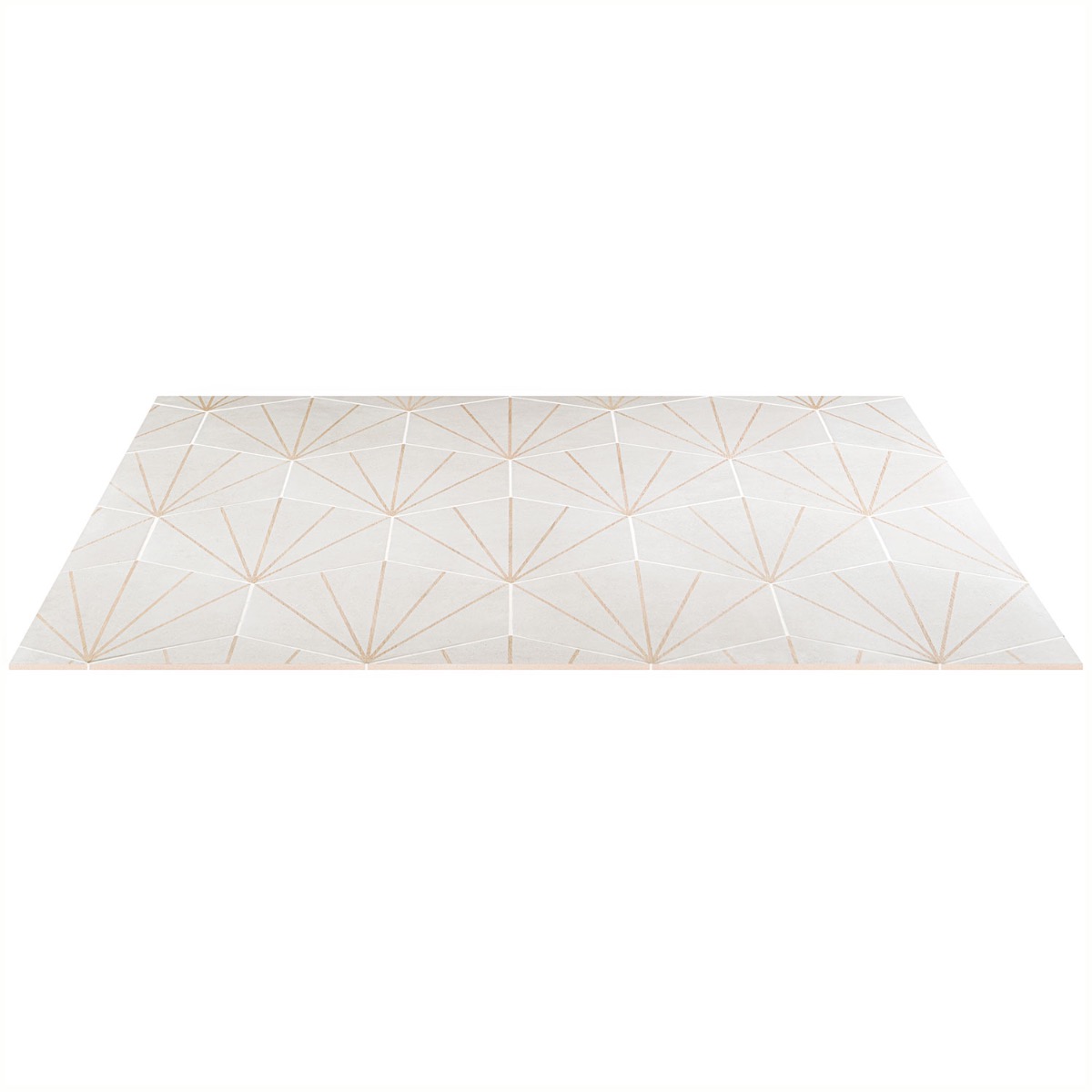 Piaka Beams White 12.5" Hex Matte Porcelain