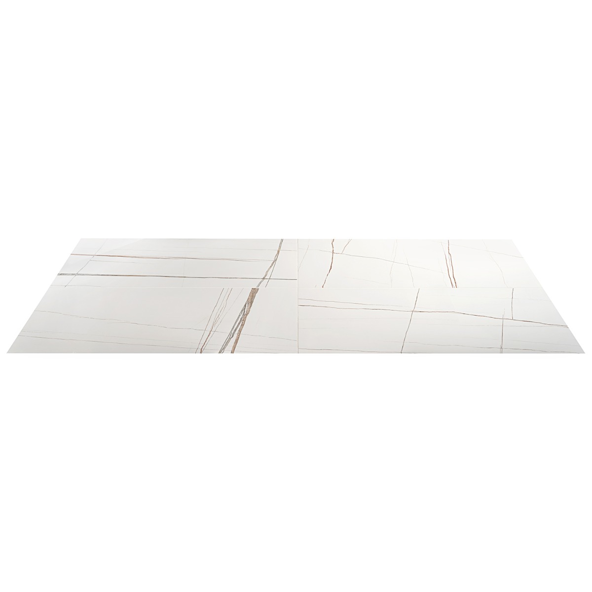 Marmo Sahara Blanco White 24x48 Marble Look Polished Porcelain Tile