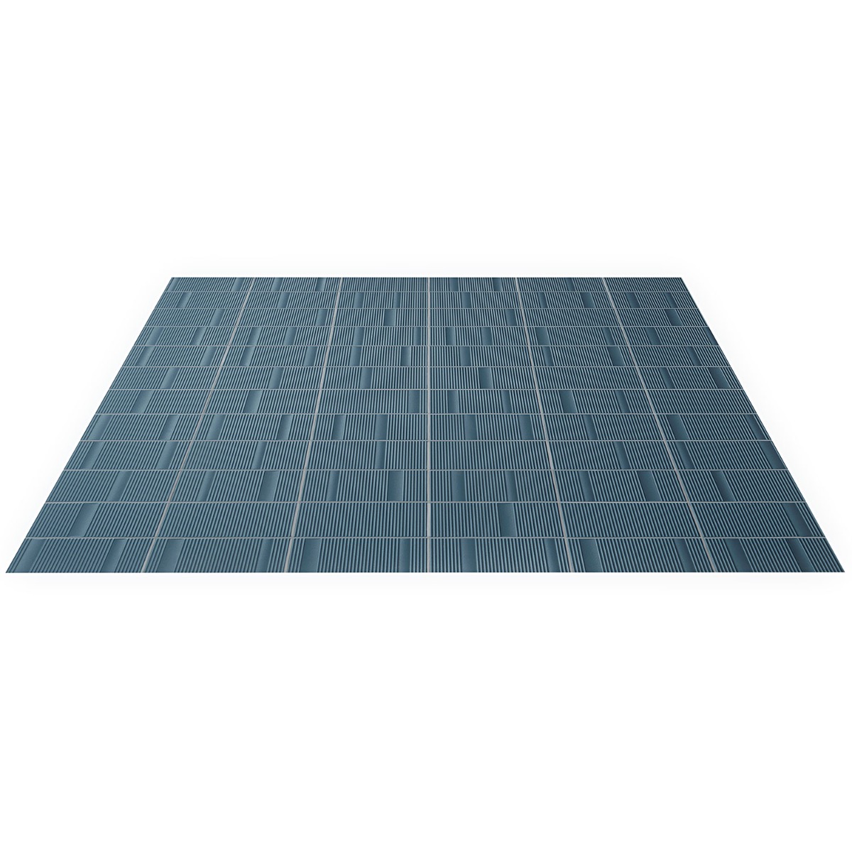 Armada Blue 8x16 Fluted 3D Matte Ceramic Wall Tile