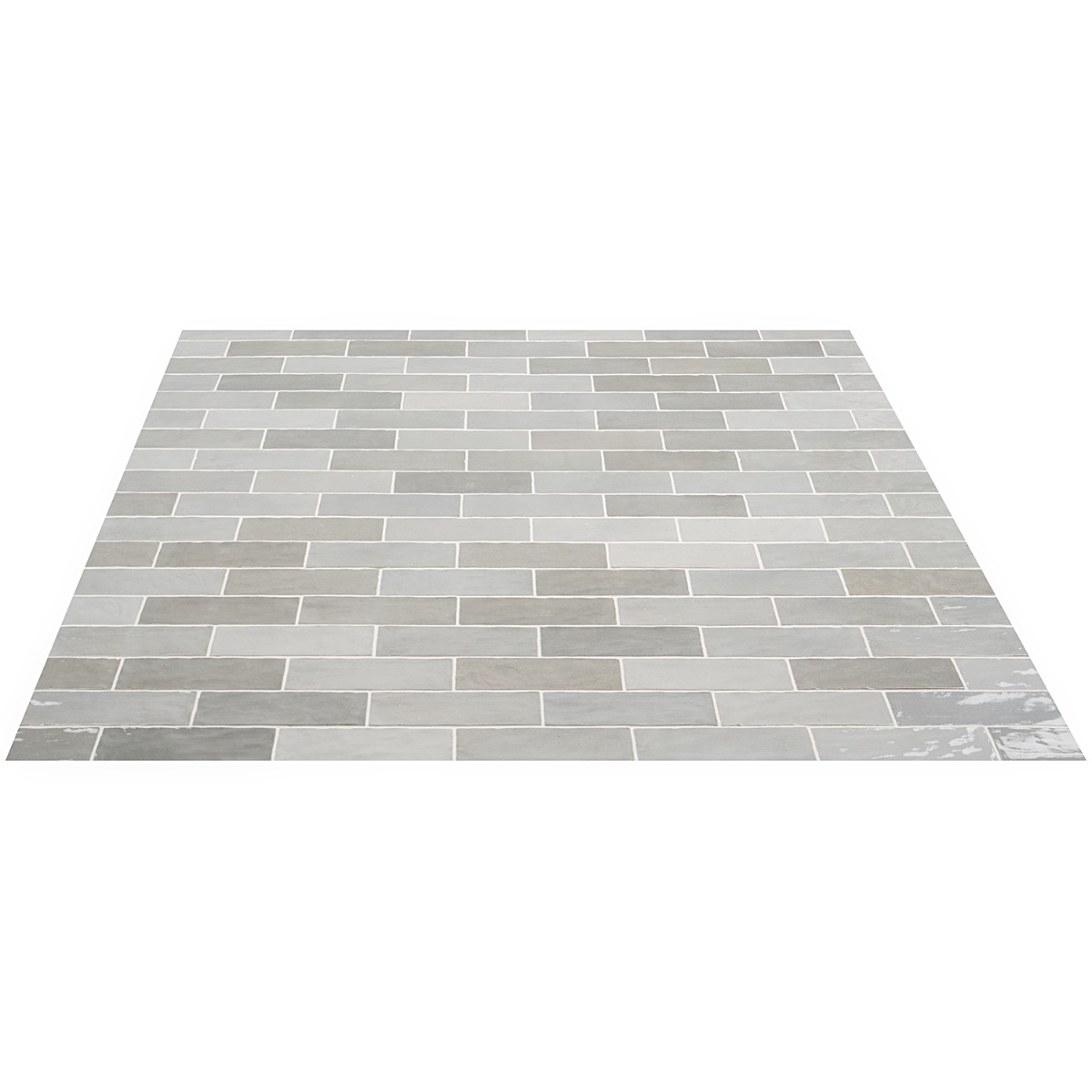 Serena Gray 3x8 Glossy Ceramic Subway Tile
