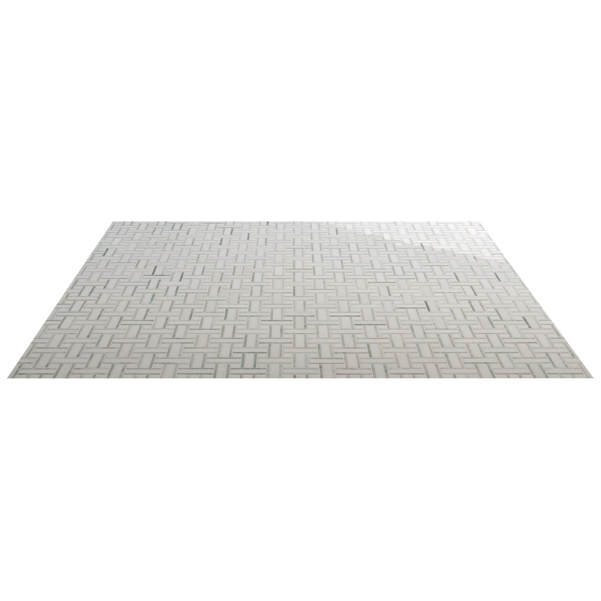 Lattice Ming Green & Thassos Polished Marble