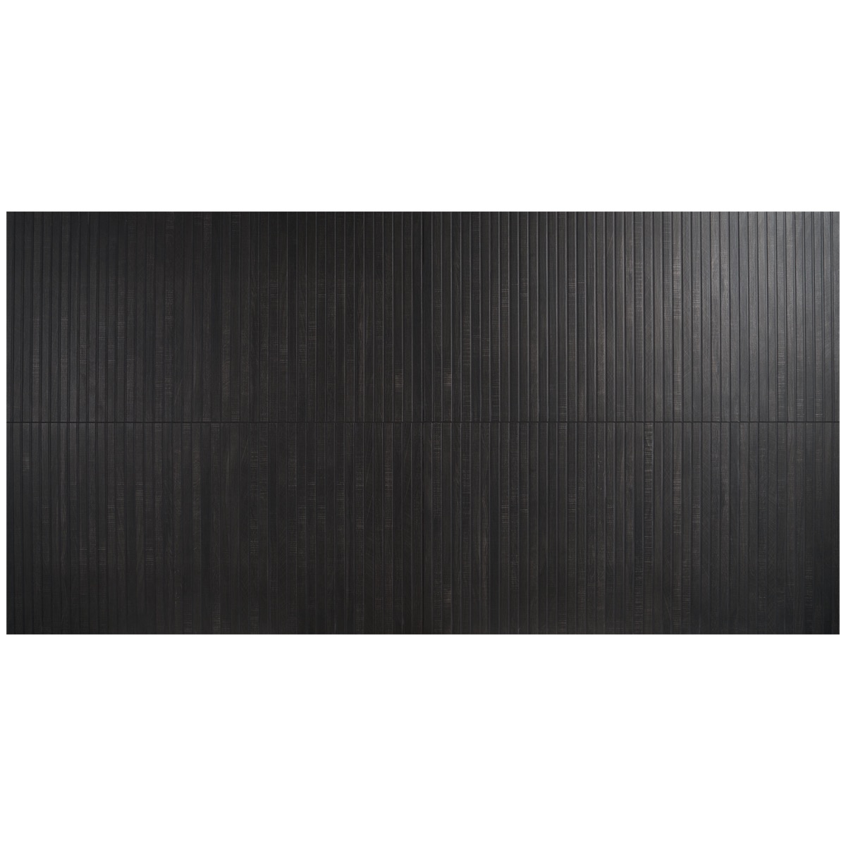 Elan Ribbon Black 24x48 Wood Look Fluted Matte Porcelain Tile