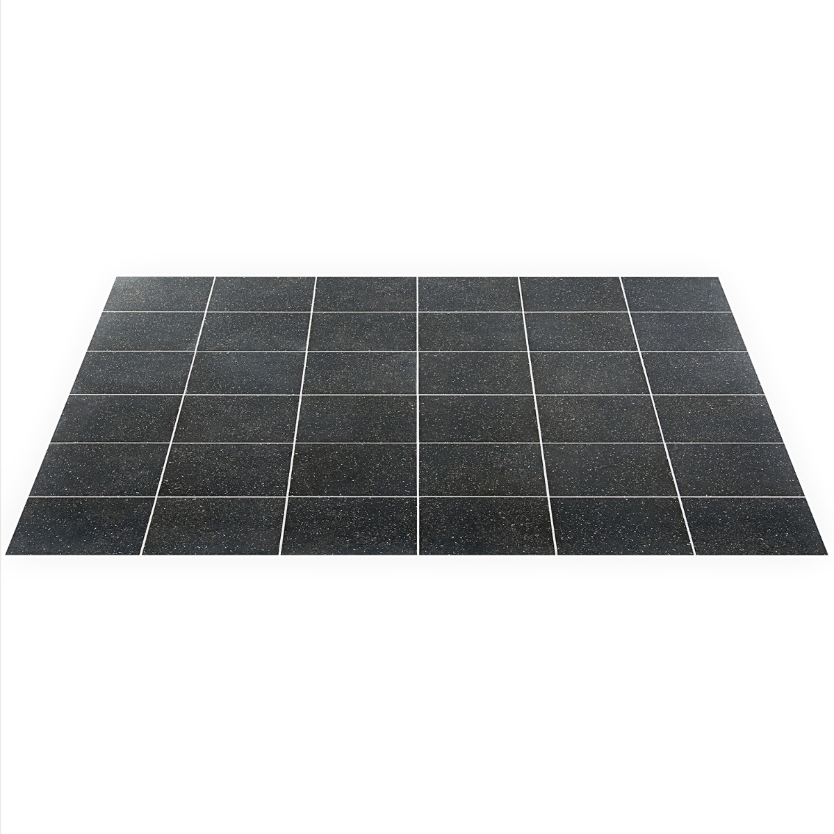 Close Out - GeoPrism Terrazzo Charcoal 8x8 by Elizabeth Sutton