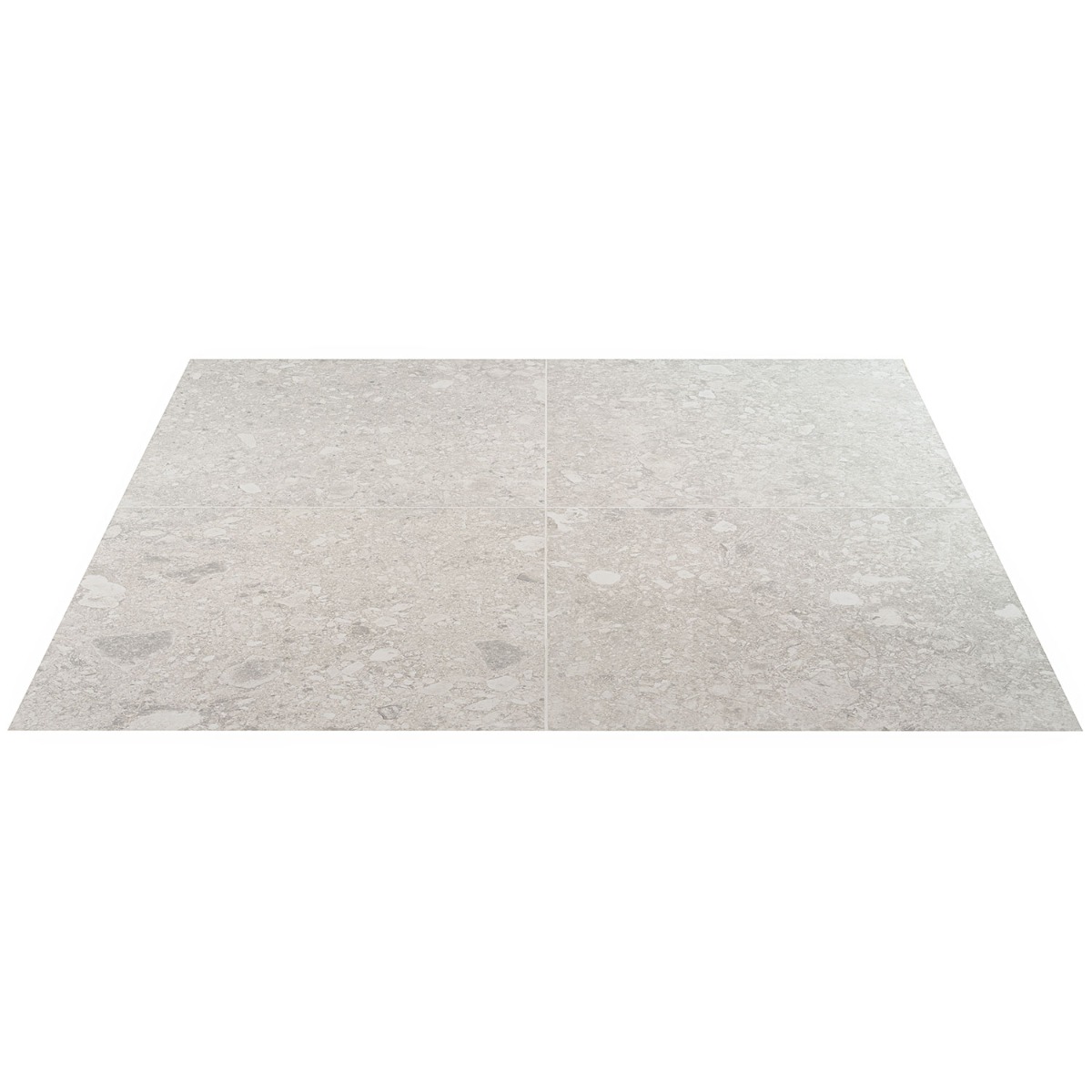 Norr 2.0 Silver Beige 24x24 Terrazzo Look Matte Porcelain Tile