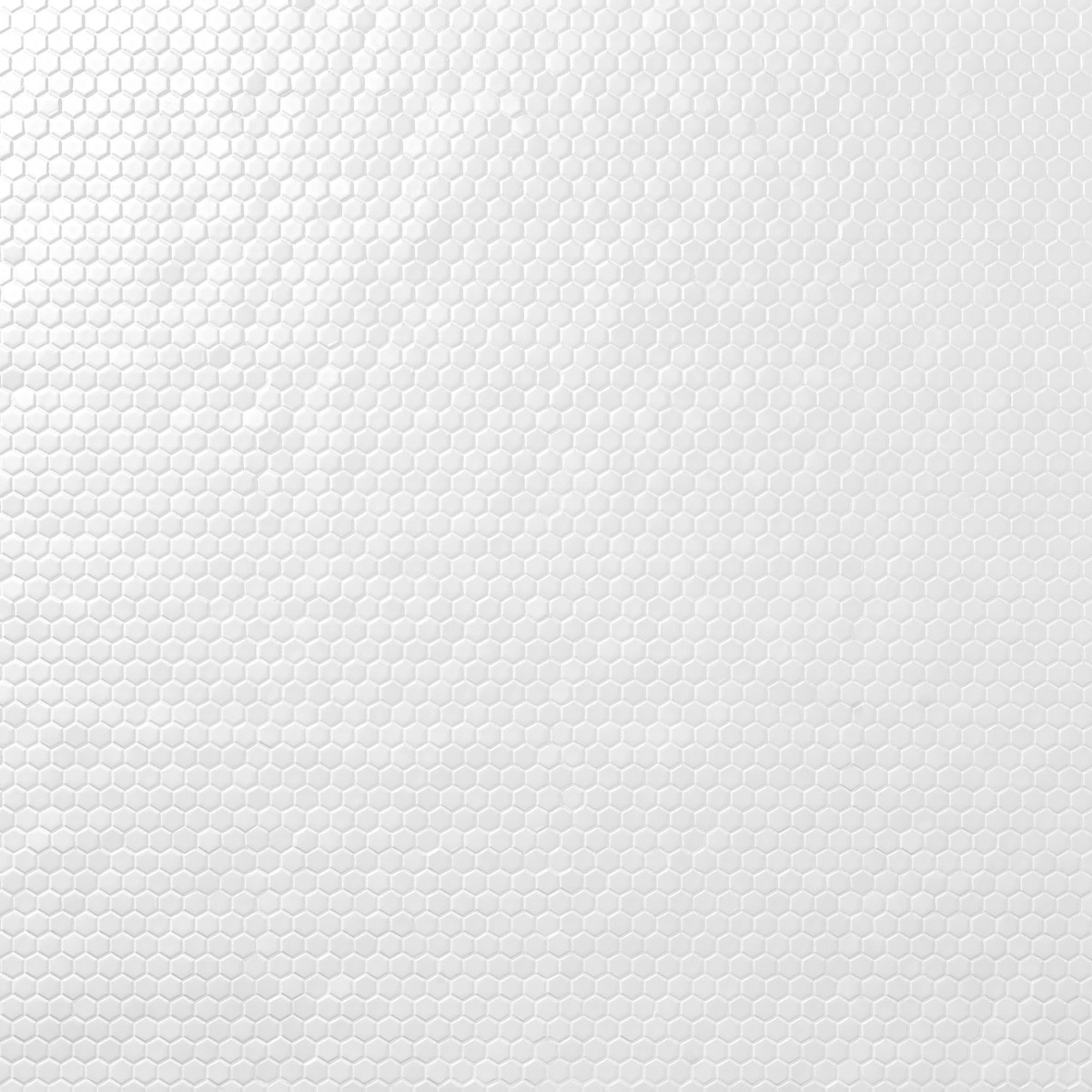 Simple White 1" Hexagon Matte Porcelain Mosaic