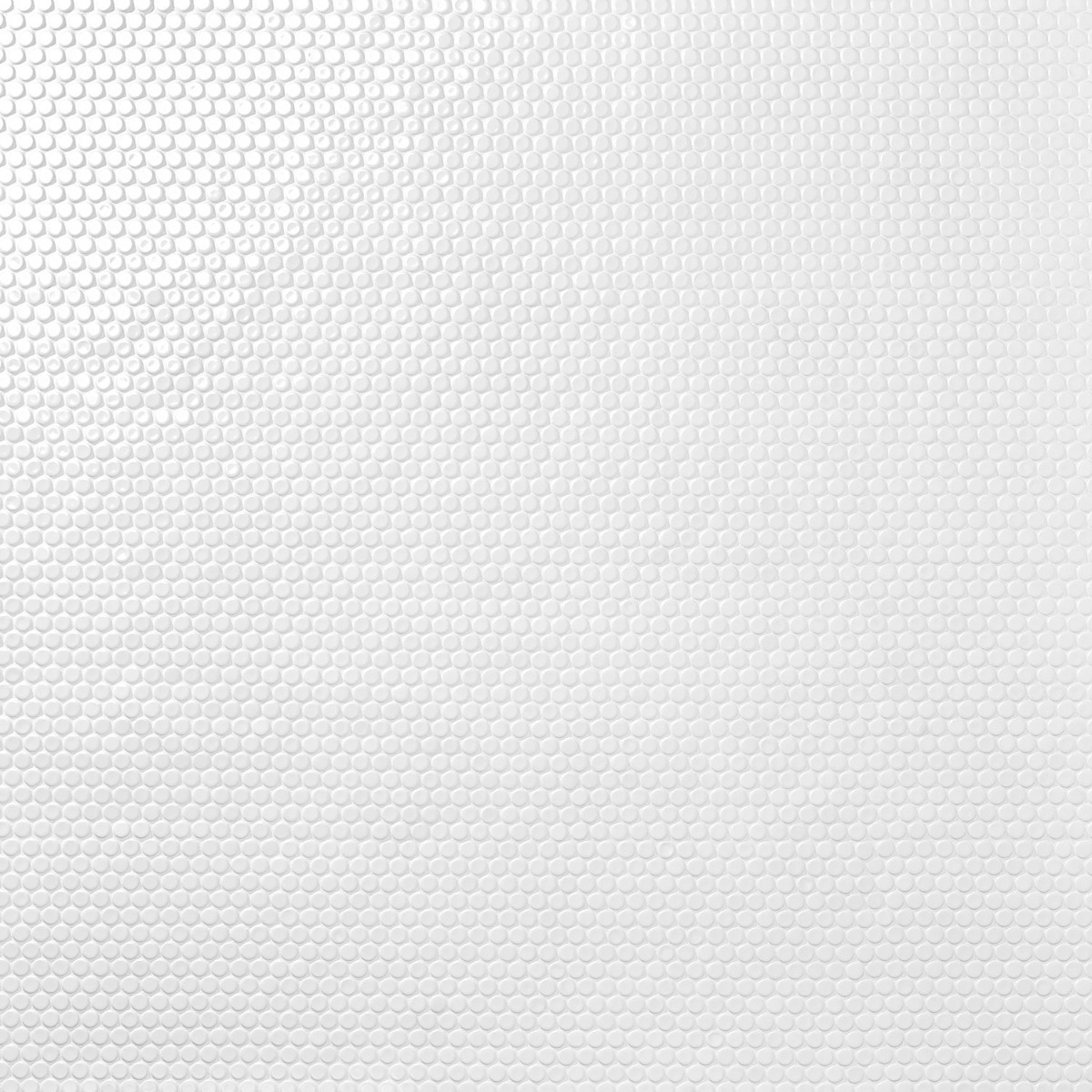 Simple Solid White Penny Rounds Polished Porcelain Mosaic