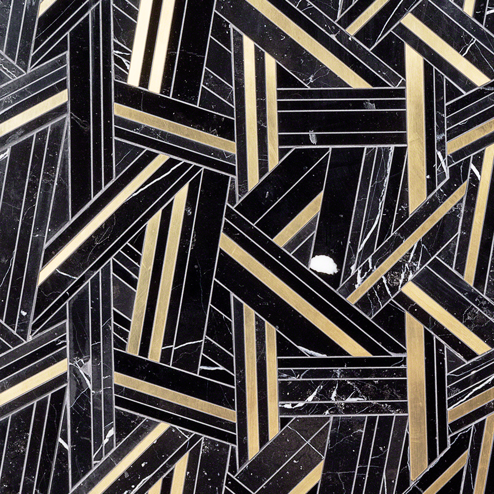 Close Out - MJ Shards - Black Jade & Brass 