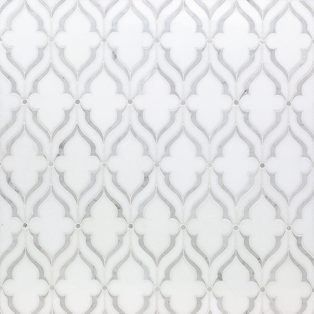 MJ Viola  - White Thassos with White Carrara Lines 