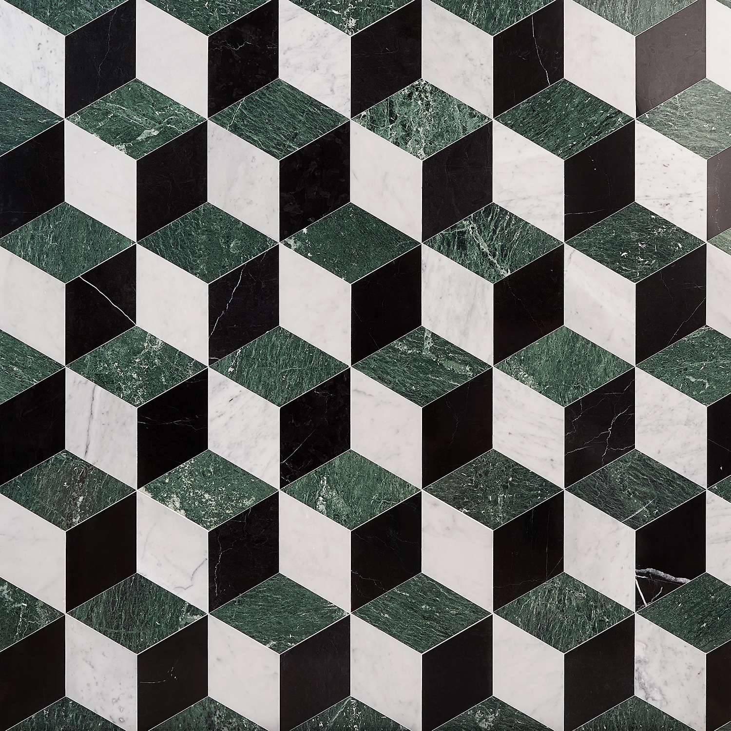 Pari Verde Green 8x9 Polished Marble Mosaic Tile