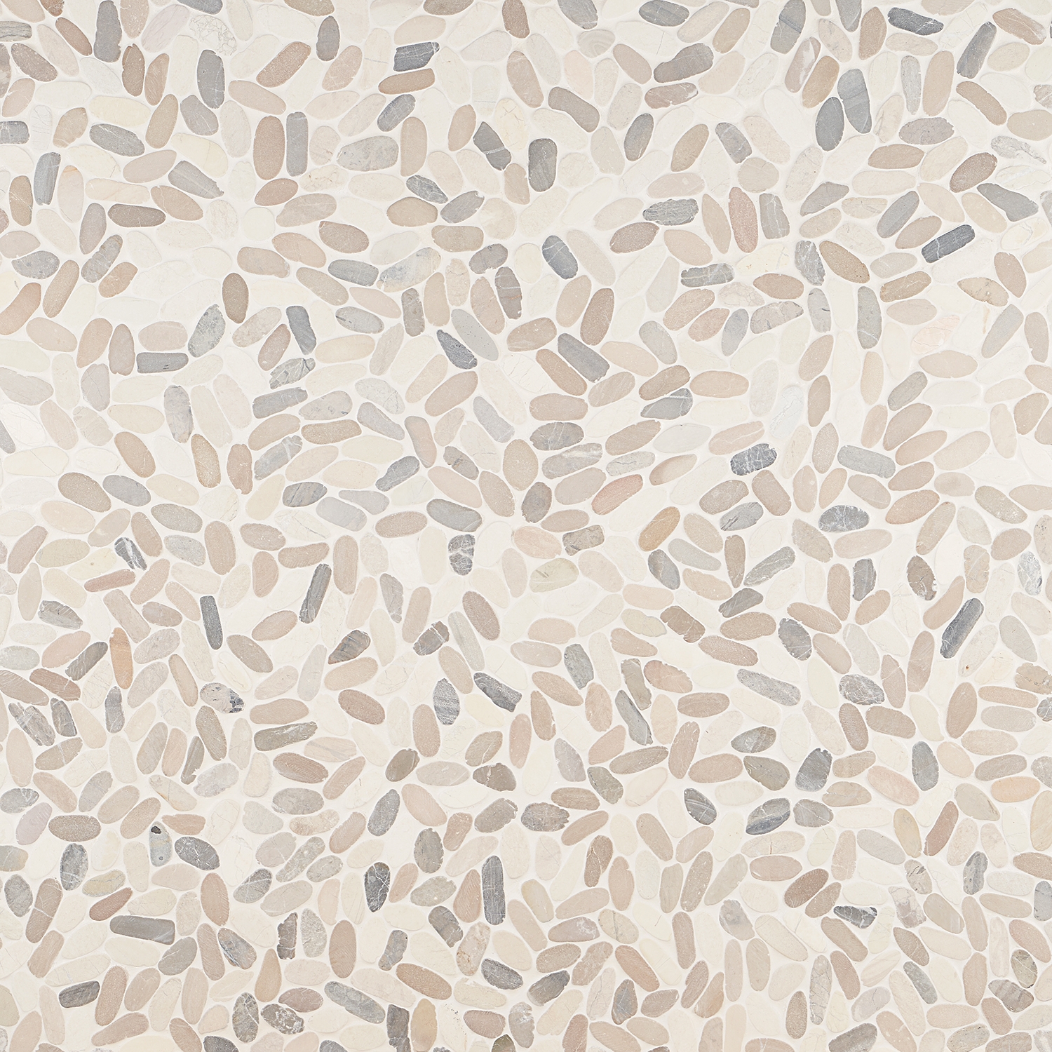 Nature Lombok Flat Oval Pebble Mosaic