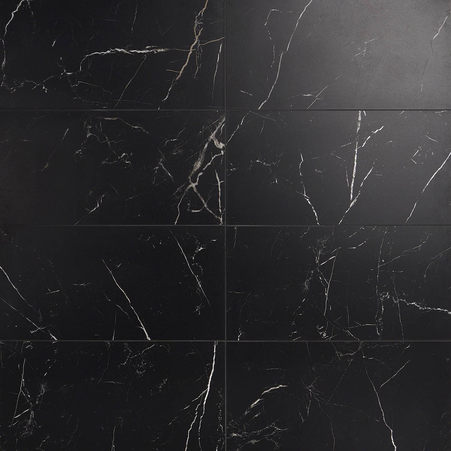 Marmi D'Italia Port Laurent 12x24 Matte Nero Marquina Look Porcelain Tile