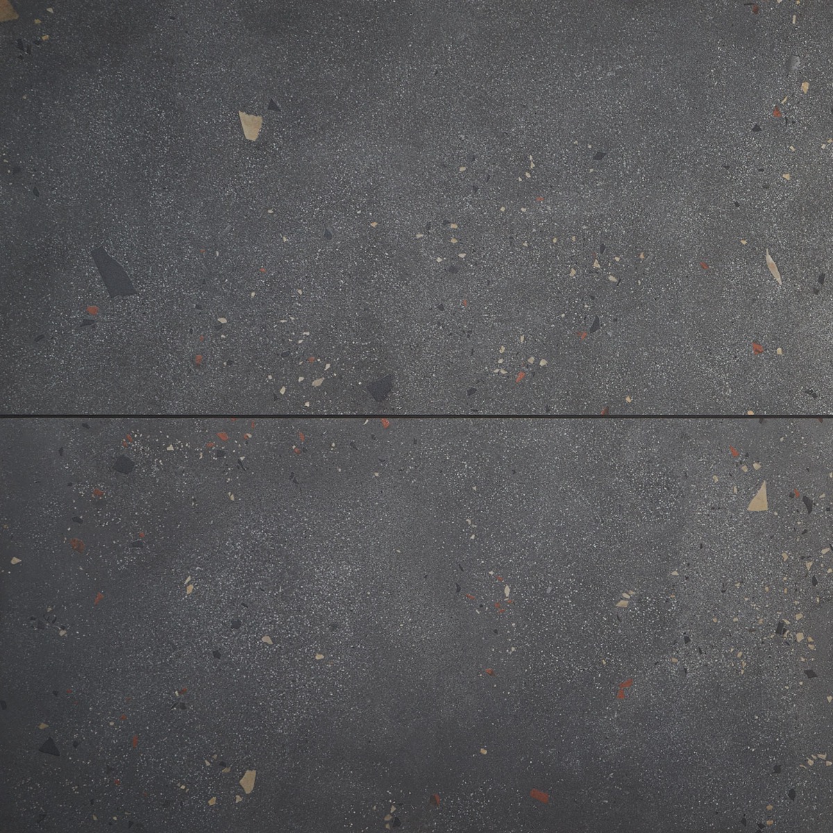 Kado Cement Charcoal Gray 24x48 Terrazzo Look Matte Porcelain Tile