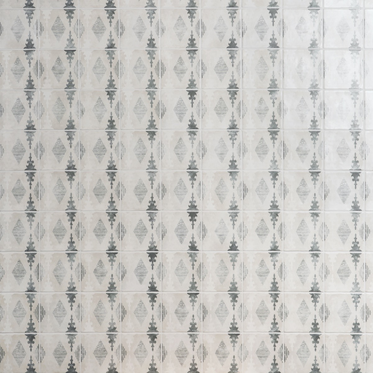 Paula Purroy Como Aztec Blue Gray 5x5 Matte Ceramic Tile
