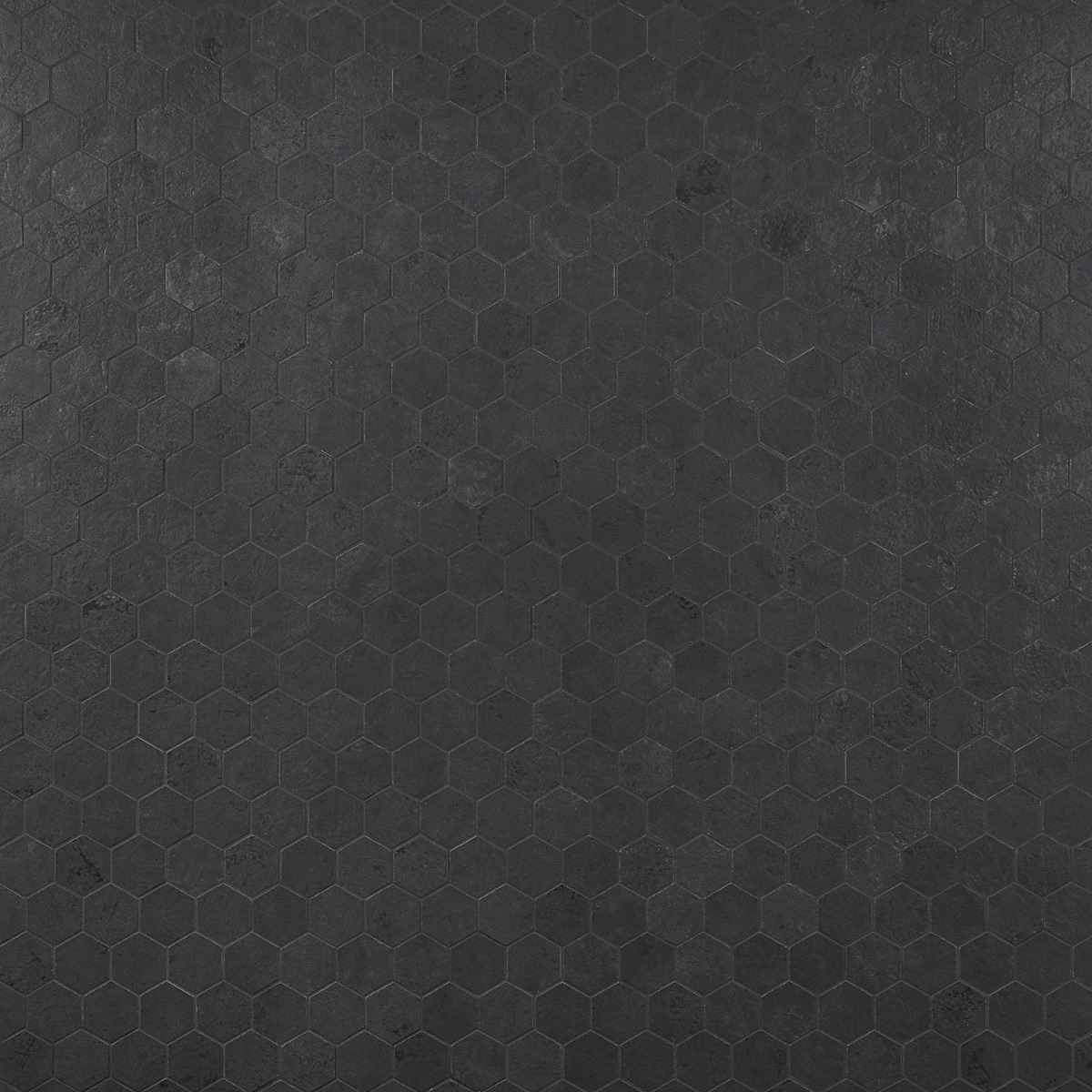 Artile Black Gold 2" Hexagon Matte Porcelain Mosaic Tile