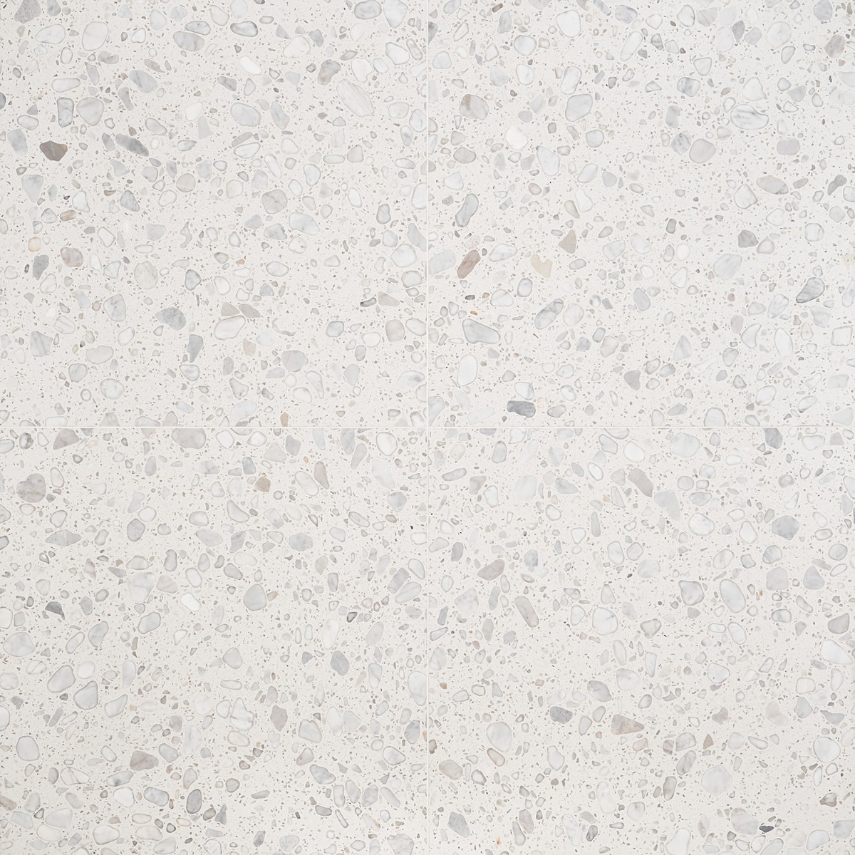 Italy Terrazzo Sacra Bianco White 24x24 Honed Terrazzo Tile