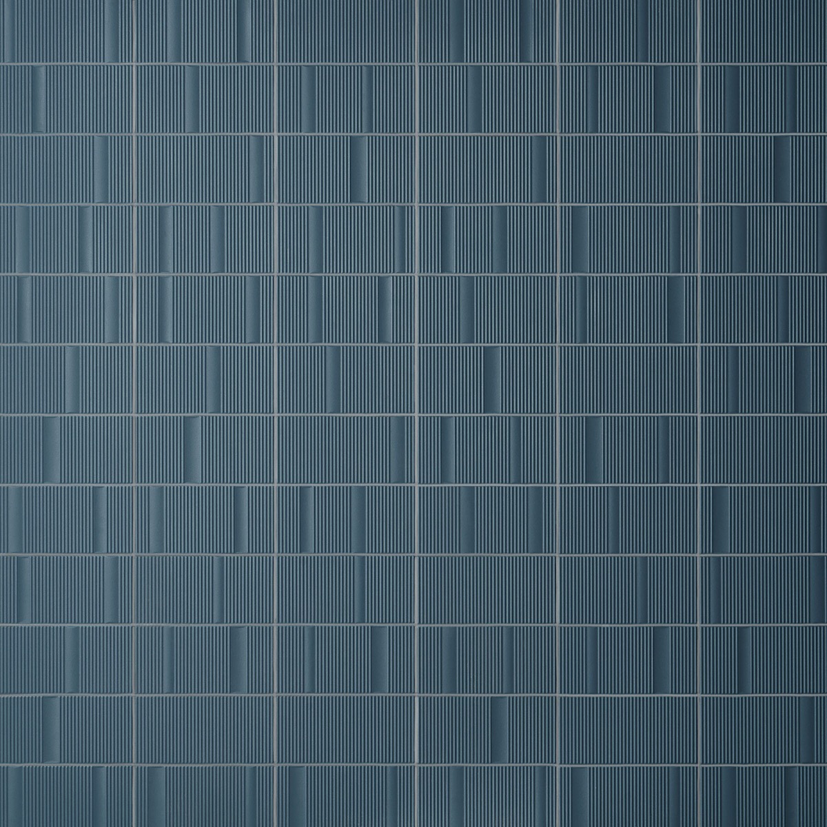 Armada Blue 8x16 Fluted 3D Matte Ceramic Wall Tile