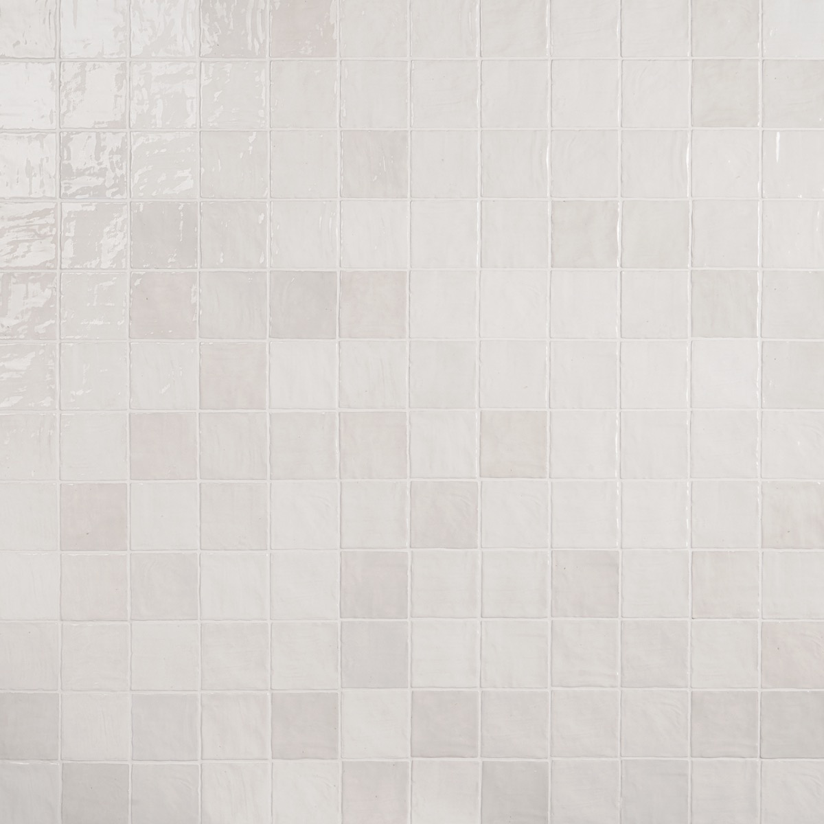 Serena White 4x4 Glossy Ceramic Tile