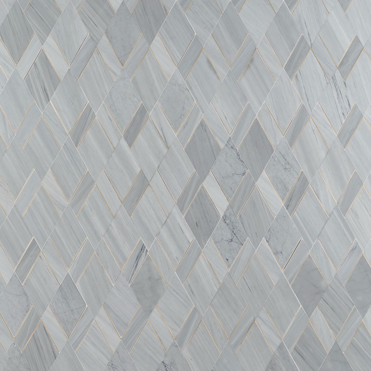 Xena Gray - Burlington Grey & Brass Polished Marble + Brass