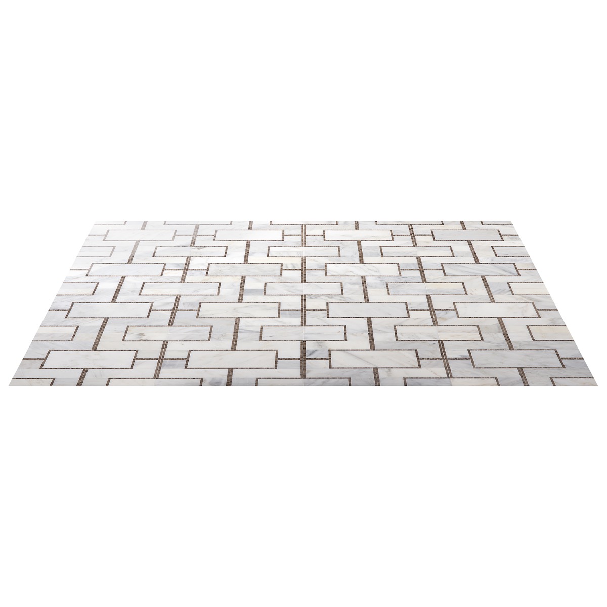 Mod Lux Statuary Athens Gray & Oriental White Honed Polished Marble