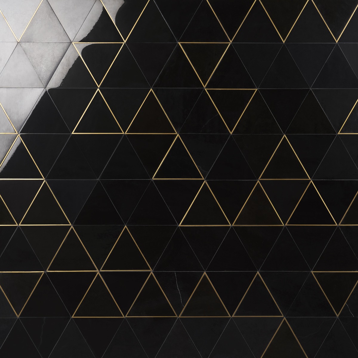 Axil Nero - Nero Marquina & Brass Polished Marble + Brass