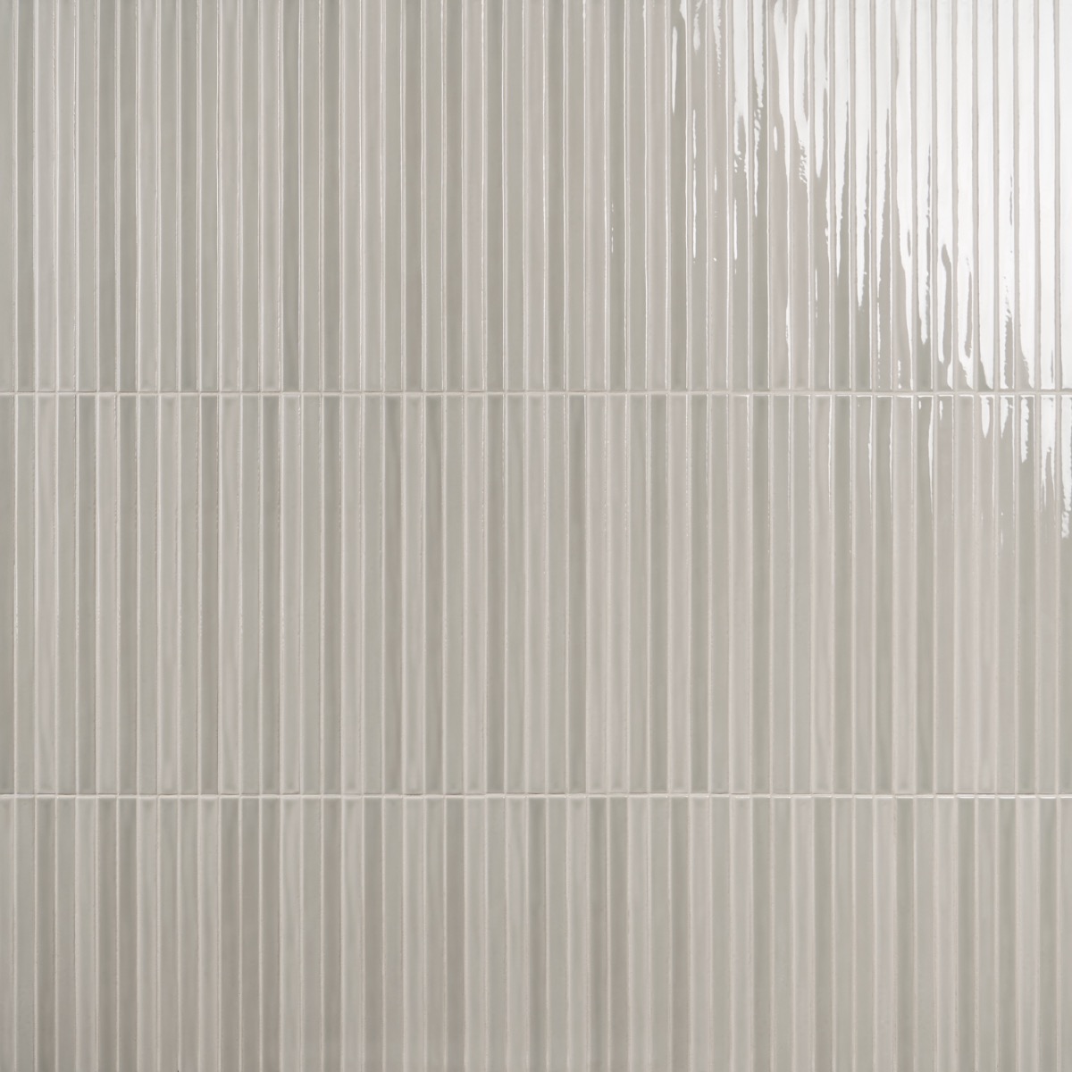 Buenos Chameleon Sage Gray 5x18 Glossy Ceramic Mosaic Tile