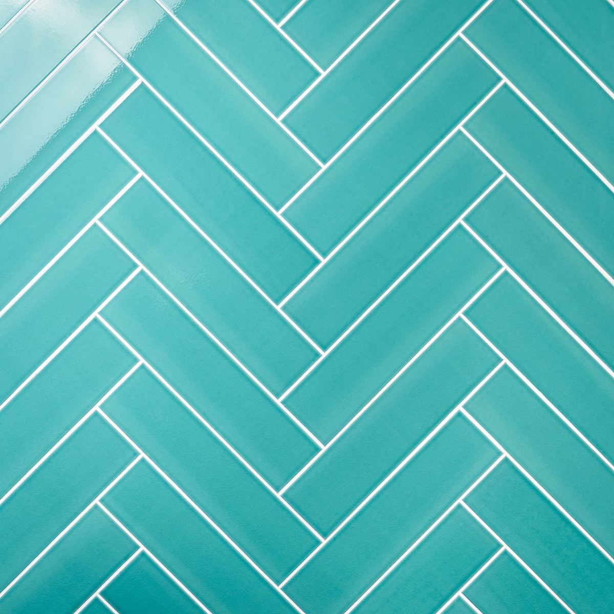 Retouch Teal Green 4.5x18 Crackled Glossy Ceramic Tile 