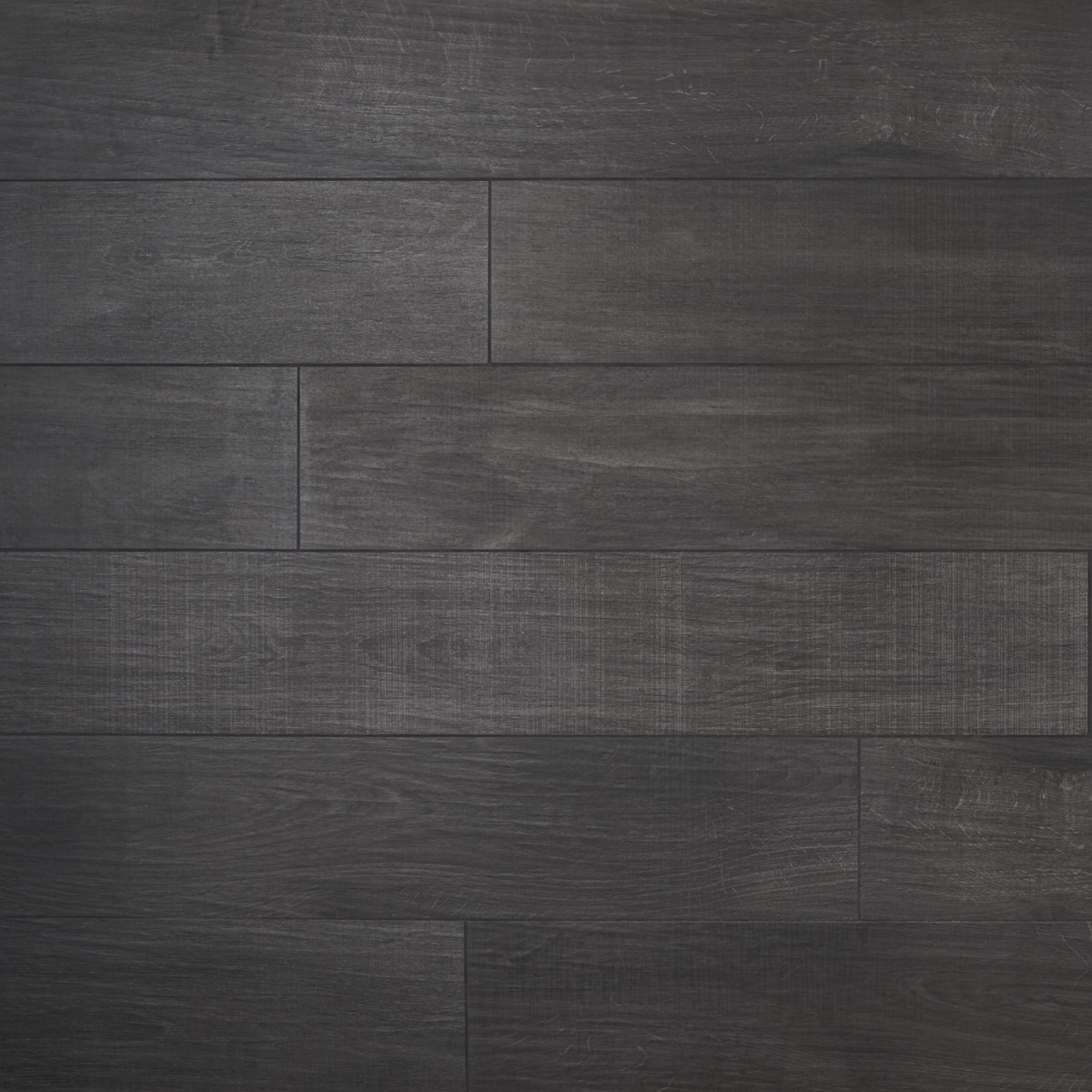 Elan Black 8x48 Wood Look Matte Porcelain Tile