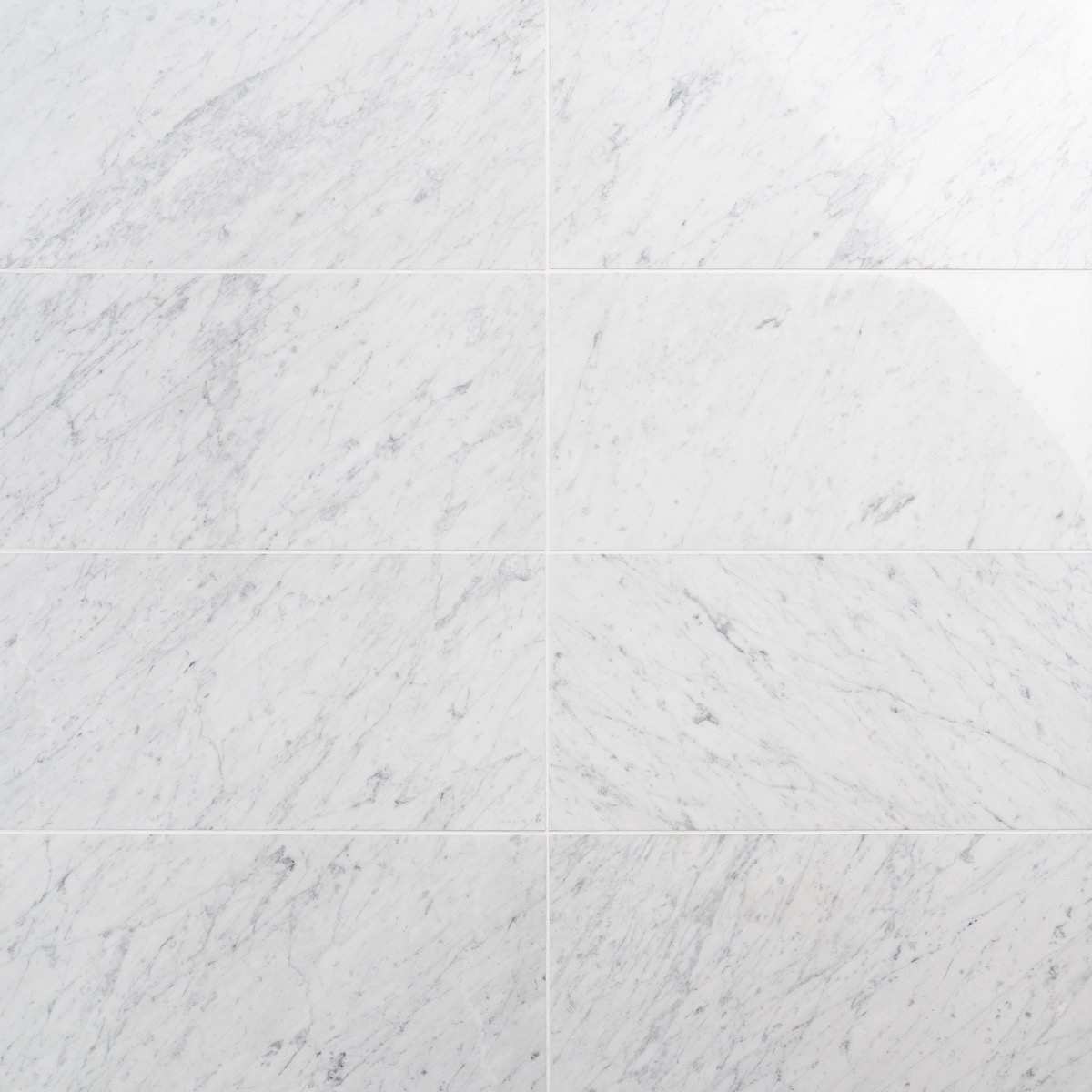 White Carrara "C" 12x24 Polished-Sold 6 Pc/12SQFT per box 