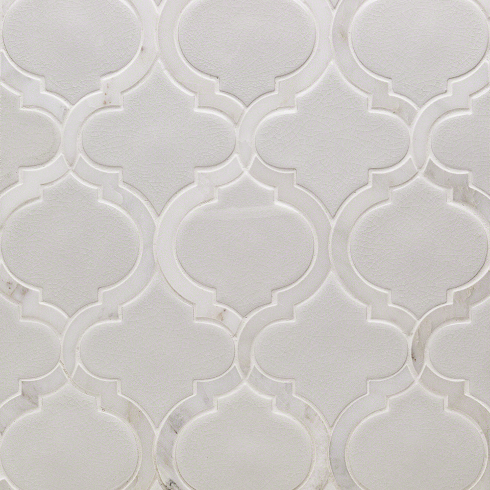 Baroque Lantern Blanco  W/ Asian Statuary Lines 