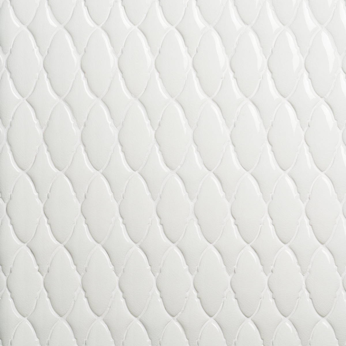 Baroque Glass Ornate Blanco 
