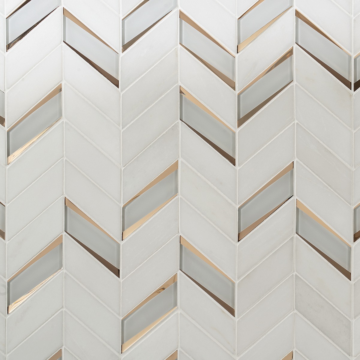 Giazza Golden 2x4 Marble and Mirrored Glass Polished Mosaic Tile