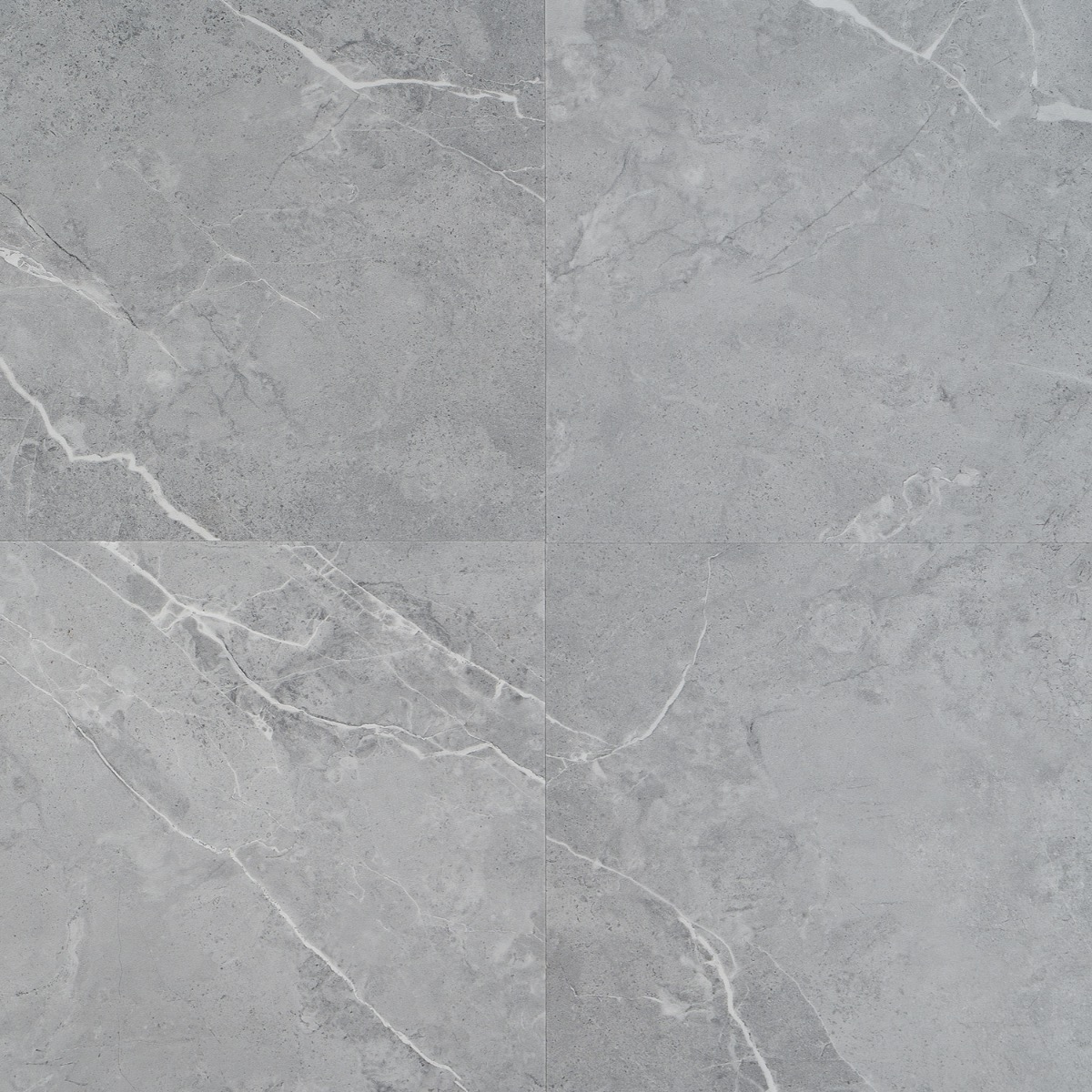 Crosby Chauny Marble Medium Gray 12x24 - 5.0mm/28mil Wear Layer -  Rigid Click Matte Luxury Vinyl
