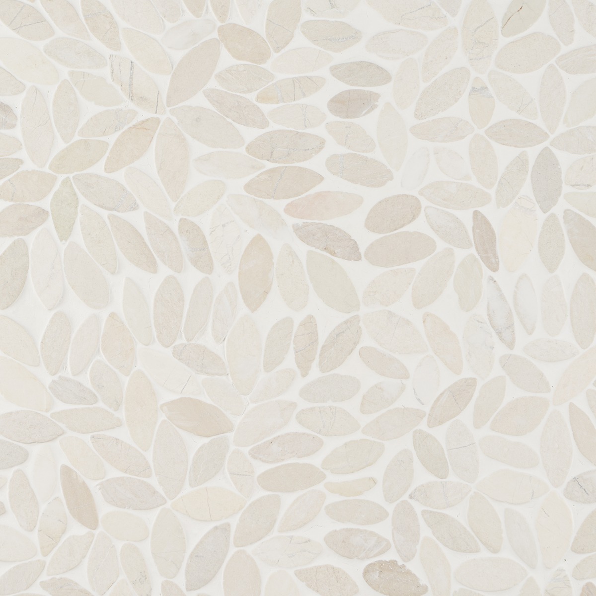 Pebblestone Flower Lovina White Natural Stone 