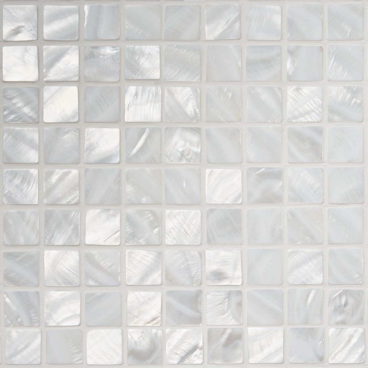 Pearl White Flat 1x1 Squares 