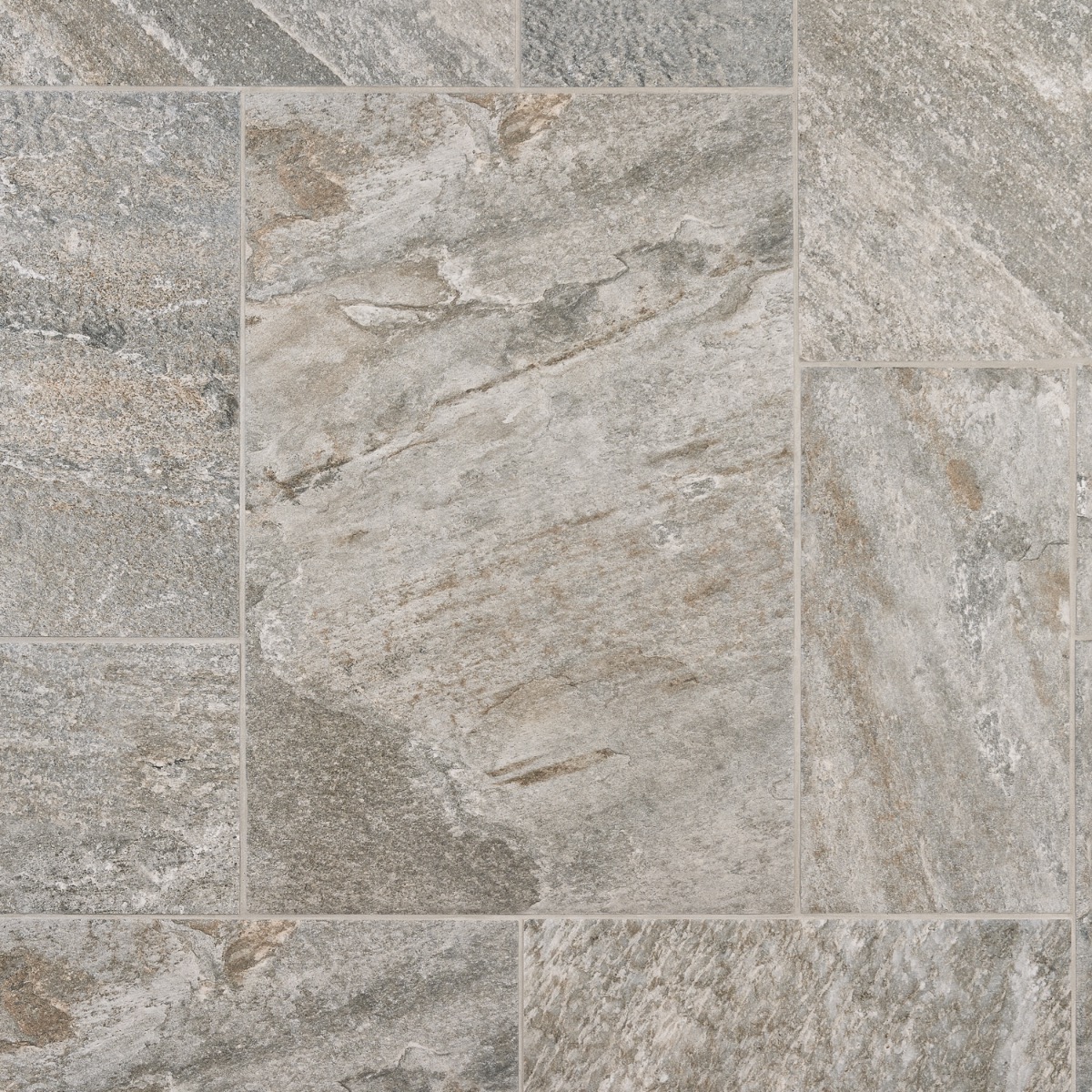 Oberon Storm Gray French Pattern Matte Porcelain