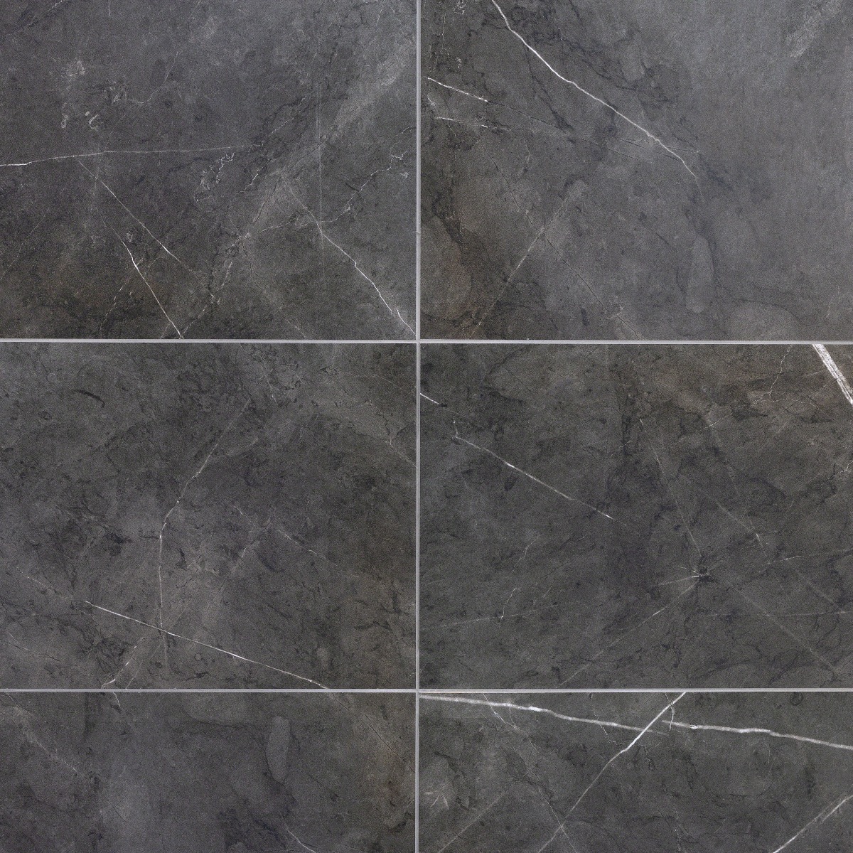 Marmi D'Italia Amani Gray 12x24 Polished Porcelain Tile