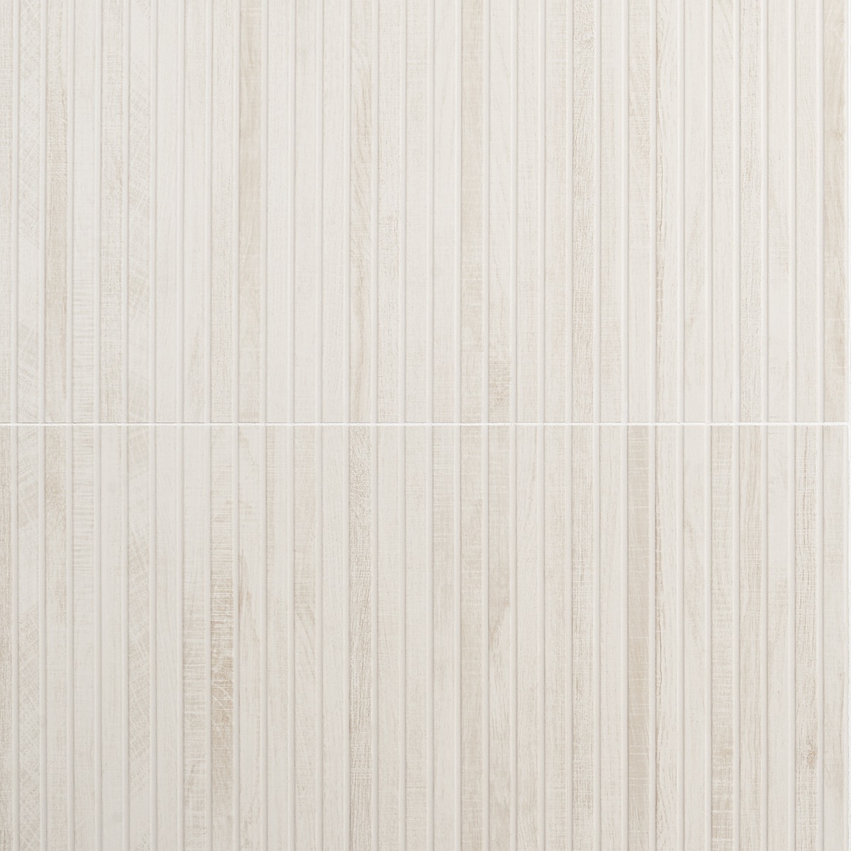 Elan Ribbon White 24x48 Wood Look Matte Fluted Porcelain Tile