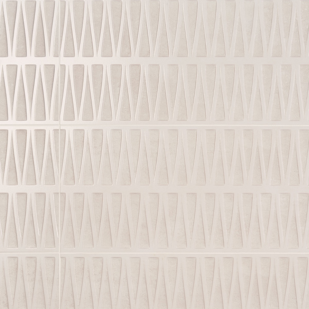 Kelani Deco White 12x36 3D Mixed Finish Matte Ceramic Tile